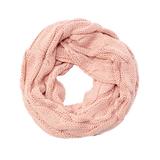 C.C Women's Cold Weather Scarves Indi - Indie Pink Knit Infinity Scarf