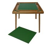 Kestell Furniture 35" 4 - Player Oak Card Table Vinyl in Green, Size 29.5 H x 35.0 W x 35.0 D in | Wayfair O-435T-V-Black vinyl/Mahogany