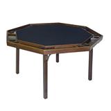 Kestell Furniture 52" Oak Contemporary Folding Poker Table Felt in Green, Size 29.5 H x 52.0 W x 48.0 D in | Wayfair O-91-F-Burgundy Felt/Pecan
