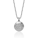 "Women's Alex Woo Washington Nationals Sterling Silver Disc Necklace"