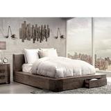 Wade Logan® Marchetti Storage Platform Bed Metal in Brown, Size 30.0 H x 79.0 W x 97.0 D in | Wayfair 54A5218310324DC699B1E5932F54702C