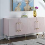 Everly Quinn Ekstrom Buffet Table Wood in Pink, Size 31.0 H x 64.0 W x 18.0 D in | Wayfair FD12BC3468B743FCBA6675F48FE52183