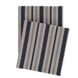 Dash and Albert Rugs Herringbone Stripe Cotton Throw Cotton in Gray, Size 60.0 W in | Wayfair DA1077-THR