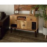 Gracie Oaks Cuthbertson 1 Drawer Accent Cabinet Wood in Brown, Size 30.0 H x 42.0 W x 14.0 D in | Wayfair 28772