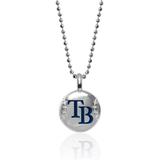 Women's Alex Woo Tampa Bay Rays Sterling Silver & Enamel Disc Necklace