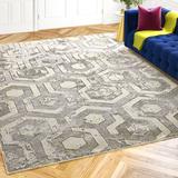 Gray Area Rug - 17 Stories Hewes Beige Area Rug Polyester/Polypropylene in Gray, Size 60.0 W x 0.39 D in | Wayfair 820DDCB8A748458DBB63FCAB5DA02EA4