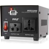 Pyle Step Up & Step Down Converter 500W 220V Electronic Transformer Metal, Size 5.0 H x 7.0 W x 7.0 D in | Wayfair PVTC320U