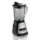 Hamilton Beach® Power Blender w/ 40 oz. Glass Jar in Black/Gray, Size 14.69 H x 6.5 W x 8.66 D in | Wayfair 58148