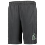 Youth Nike Anthracite Michigan State Spartans Performance Fly Shorts