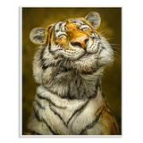 Stupell Industries Wall Art - Happy Tiger Wrapped Canvas