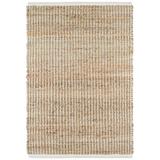 Brown Area Rug - Dash and Albert Rugs Gridwork Striped Handmade Flatweave Ivory/Area Rug Cotton/Jute & Sisal in Brown | Wayfair DA976-810
