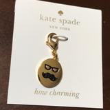 Kate Spade Jewelry | Kate Spade Mustache Charm | Color: Gold | Size: Os