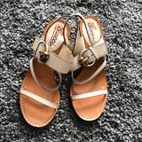 Gucci Shoes | Gucci White Sandals Size 7 | Color: White | Size: 7