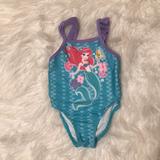 Disney Swim | 2 For $10 Teal And Purple Little Mermaid Swimsuit | Color: Green/Purple | Size: 12mb