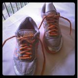 Coach Shoes | *Pre Loved* Coach Women's Sneakers | Color: Orange/Silver | Size: Between 8 - 8 12