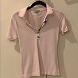 Burberry Tops | Burberry Womens Pink Polo | Color: Pink | Size: Xs
