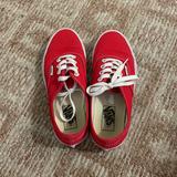 Vans Shoes | Classic Red Vans | Color: Red | Size: 7