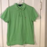 Ralph Lauren Tops | Green Short Sleeve Polo. | Color: Green | Size: M