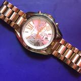 Michael Kors Jewelry | Michael Kors Bradshaw Chronograph Boyfriend Watch | Color: Gold | Size: Os