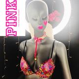 Victoria's Secret Intimates & Sleepwear | Pink Vs Rainbow Sequin Bra 34a | Color: Pink/Yellow | Size: 30a