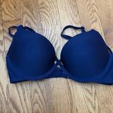 Victoria's Secret Intimates & Sleepwear | 32 C Strappy Push Up Bra | Color: Blue | Size: 32c