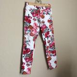 Anthropologie Jeans | Anthro Pilcro And The Letterpress Floral Skinny | Color: Pink/White | Size: 24p