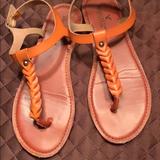 American Eagle Outfitters Shoes | American Eagle Sandals Size 7 | Color: Brown/Orange | Size: 7