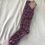 American Eagle Outfitters Other | Knee High Boot Socks | Color: Purple/Red | Size: Os