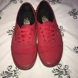 Vans Shoes | All Red Vans | Color: Red | Size: 6.5