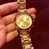 Michael Kors Accessories | *Authentic* Michael Kors Stainless Steel Watch | Color: Gold | Size: Os