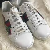 Gucci Shoes | Authentic Gucci Dragon Ace Sneakers | Color: White | Size: 8