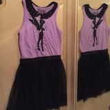 Disney Dresses | Disney Girls Dress | Color: Black/Purple | Size: Mg