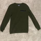 American Eagle Outfitters Shirts | Army Green Sweatshirt | Color: Black/Green | Size: Xs