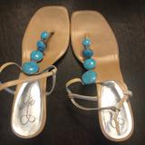 Jessica Simpson Shoes | Adorable Wedges | Color: Blue/Brown | Size: 10