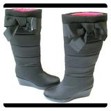 Kate Spade Shoes | Kate Spade Adorable Black Snow Boots | Color: Black | Size: 6