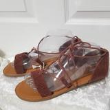 American Eagle Outfitters Shoes | American Eagle Outfitters Brown Suede Sandals B4 | Color: Brown | Size: 8