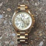 Michael Kors Jewelry | Michael Kors Bradshaw Watch Gold Chronograph | Color: Gold | Size: Os