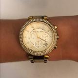 Michael Kors Jewelry | Michael Kors Horn Gold Watch | Color: Gold | Size: Os