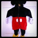 Disney Costumes | Size 16-12 Mickey Mouse Costume | Color: Black/Red | Size: 6-12 Mo