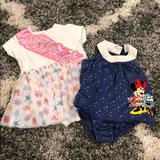 Disney Dresses | Baby Girls Clothes Bundle | Color: Blue/White | Size: 3m, 6m
