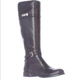 Coach Shoes | Coach Micha Buckle Strap Riding Boot Euc | Color: Black/Silver | Size: 6