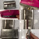 Kate Spade Accessories | Kate Spade Metallic Pink Business Card Case | Color: Pink/Silver | Size: Os