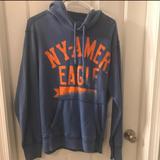 American Eagle Outfitters Shirts | American Eagle Mens Hooded Sweatshirt | Color: Blue | Size: M