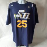 Adidas Shirts | Adidas Utah Jazz #25 Al Jefferson Short Sleeve T | Color: Blue | Size: Xxl