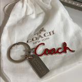 Coach Accessories | Coach Keychain | Color: White/Silver | Size: Os