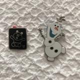 Disney Accessories | Disney Olaf And Mickey Pin | Color: Black/White | Size: Os