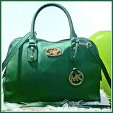 Michael Kors Bags | !Michael Kors Safiano Green Leather Purse | Color: Green | Size: Os