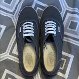 Vans Shoes | Almost Brand New Vans- Worm Maybe Three Times. | Color: Gray/White | Size: 8