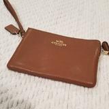 Coach Other | Coach Leather Wristlet Wallet | Color: Brown | Size: Os