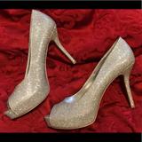 Nine West Shoes | 9.5 Nine West Silver Sparkle Stiletto Heels | Color: Silver | Size: 9.5